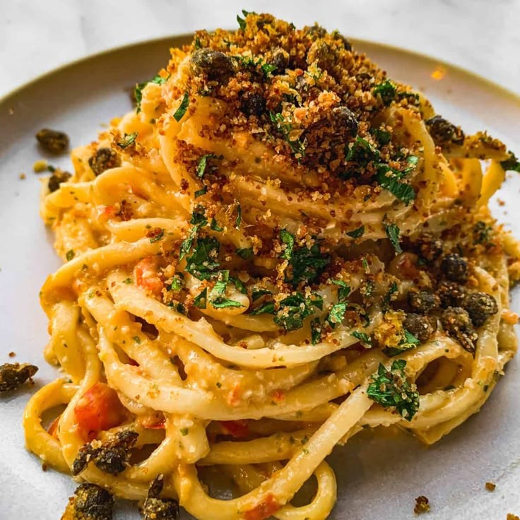 Sicilian Cauliflower Pasta with Crunchy Bites