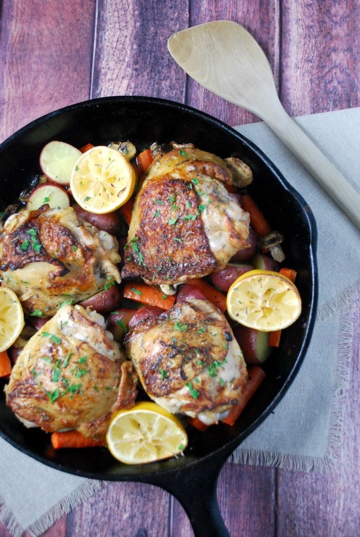 Thyme-Infused Chicken with Caramelized Fruits