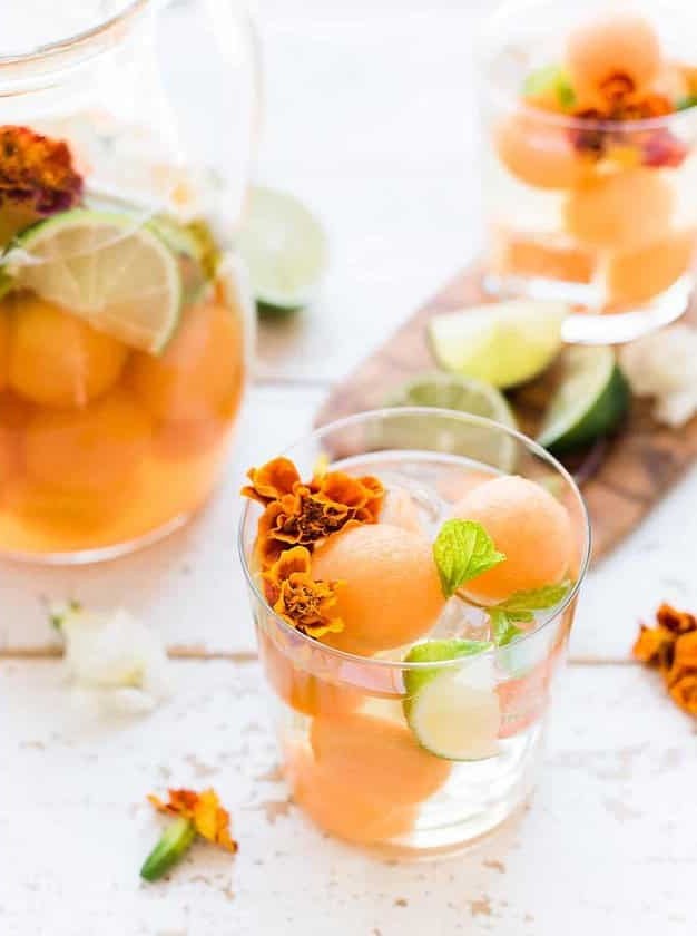 Ginger & Melon Summer Wine Cooler