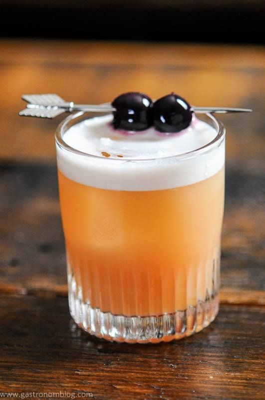 Layered Whiskey Red Wine Cocktail
