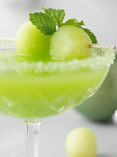 Melon Magic in a Festive Green Drink