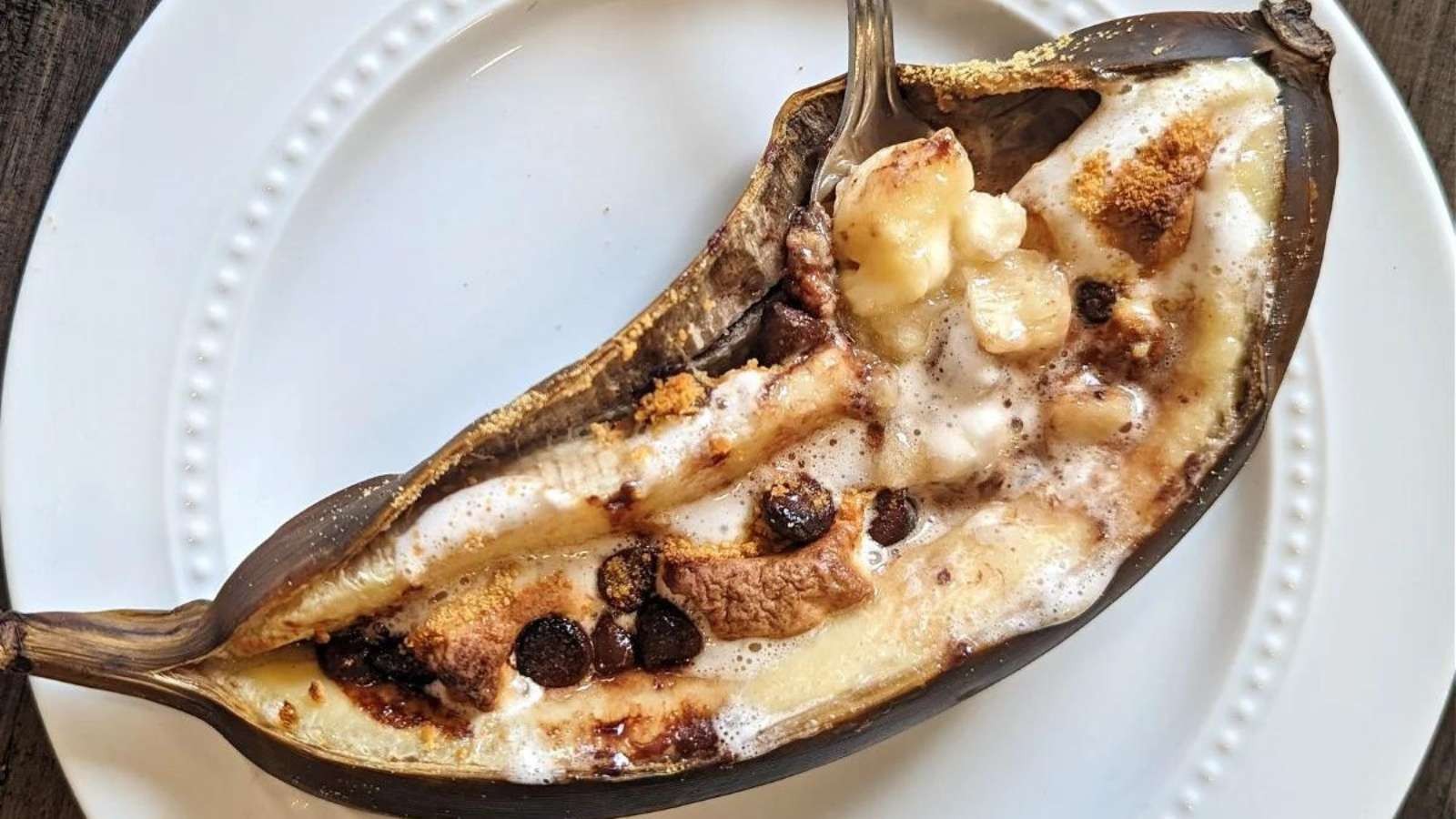 Air Fryer Banana Marshmallow Treats in Minutes