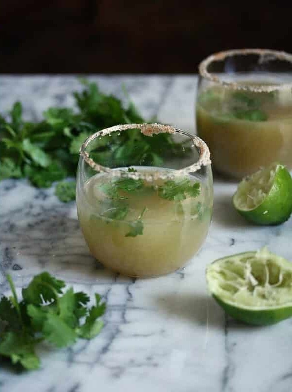 Green Goddess Margarita with a Twist