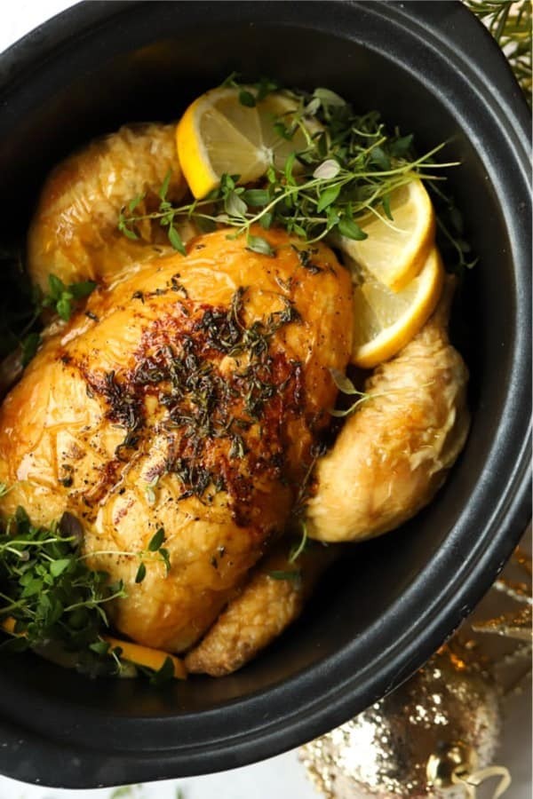 Lemon-Herb Chicken in Slow Cooker Perfection