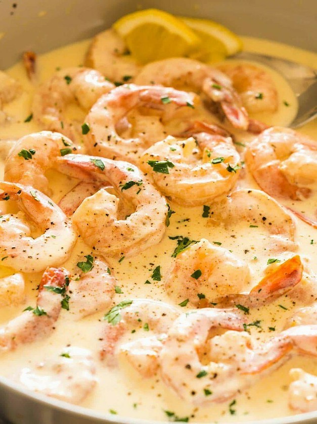 Garlic Parmesan Shrimp in Rich Butter Sauce