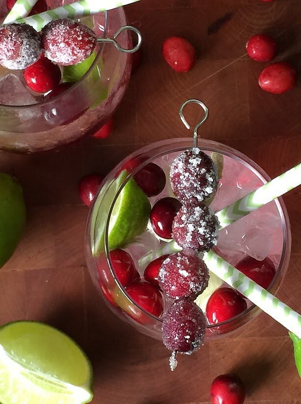 Cranberry Margarita, Light & Festive Version
