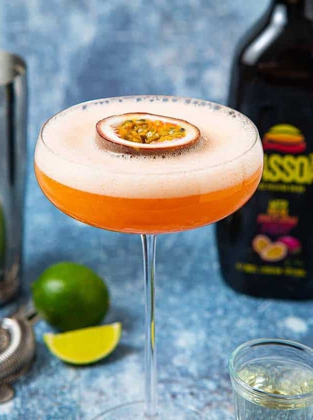 Passion Fruit Vodka Fizz with a Twist
