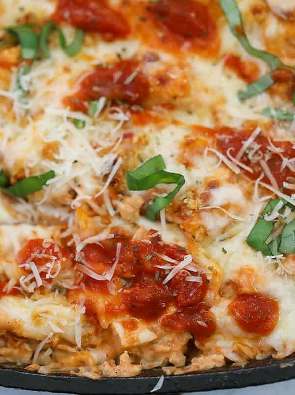 Low-Carb Chicken Parmesan Cauliflower Bake