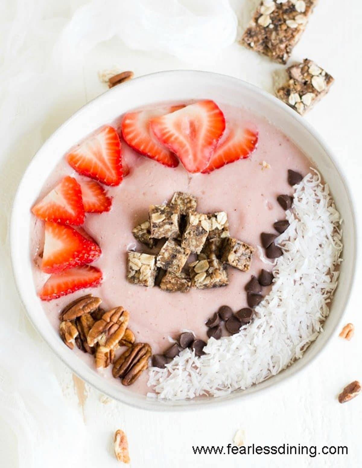 Strawberry Bliss Breakfast Bowl with Healthy Twists