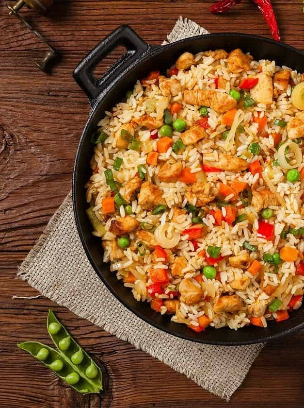 Paprika Chicken and Flavorful Rice