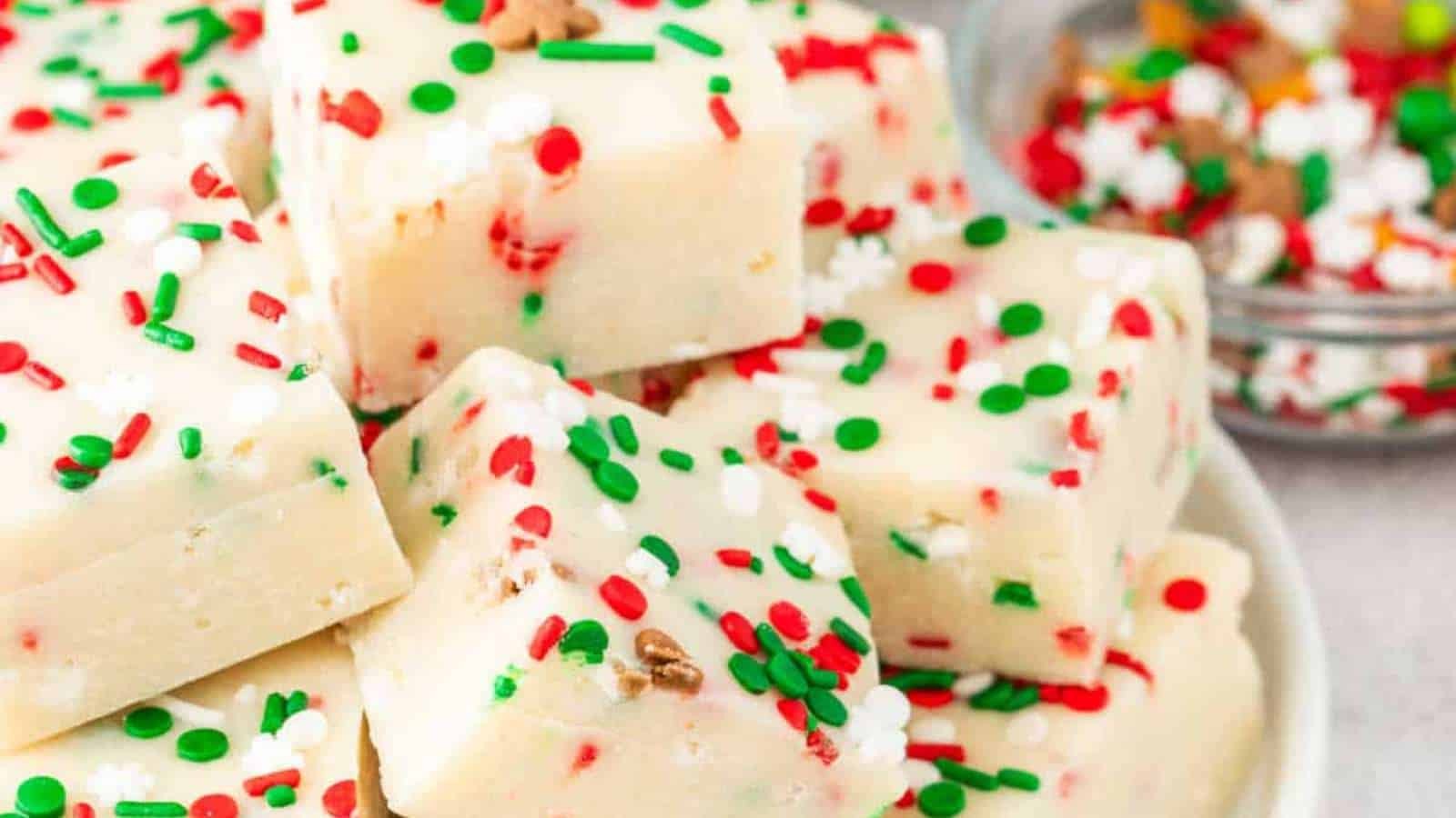 Sugar Cookie Delight Fudge for Christmas