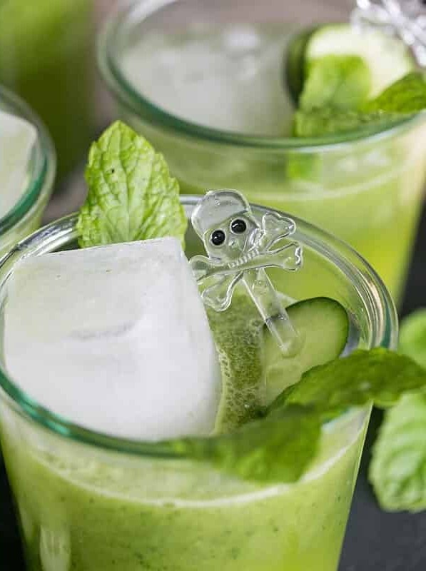 Vibrant Gin Cocktail for Healthy Halloween Fun