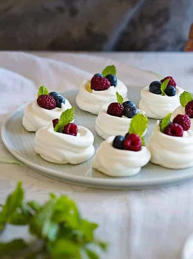 Tiny Meringue Masterpiece with Fresh Berries