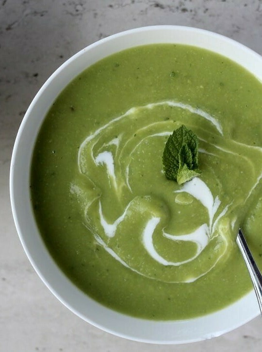 Pea and Potato Winter Cream Soup