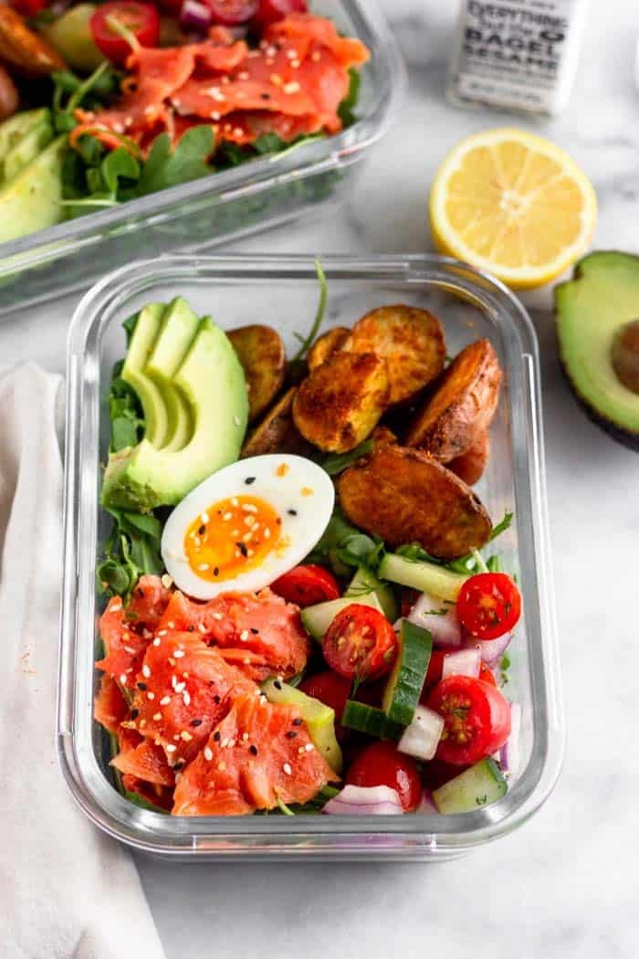 Smoked Salmon Paleo Breakfast Meal Prep