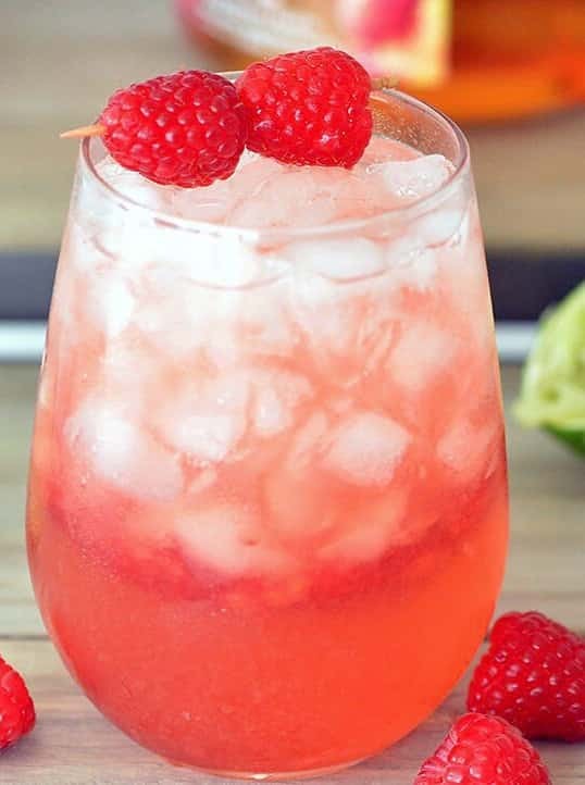 Summer Refreshment with Raspberry and Orange Twist