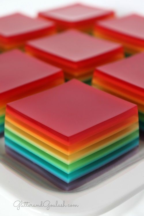 Colorful Jello Delights with Layered Love