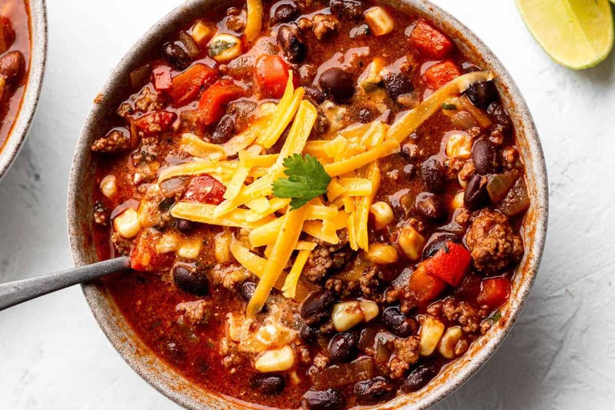 Taco Beef Soup in a Flash