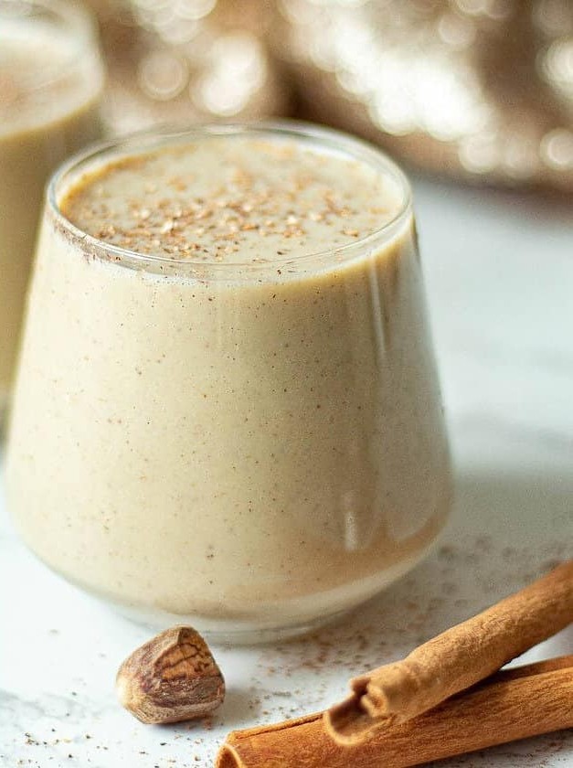 Vegan Eggnog Cocktail for the Holidays