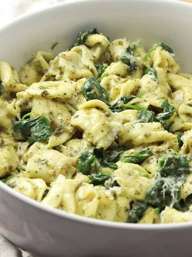 Creamy Spinach Pesto Pasta