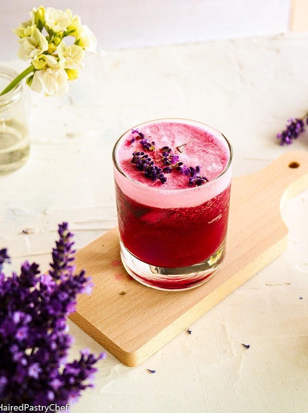 Lavender Berry Gin Fizz