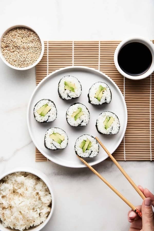 Budget-Friendly Avocado Sushi Rolls