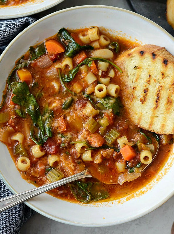 Winter Squash Minestrone Soup
