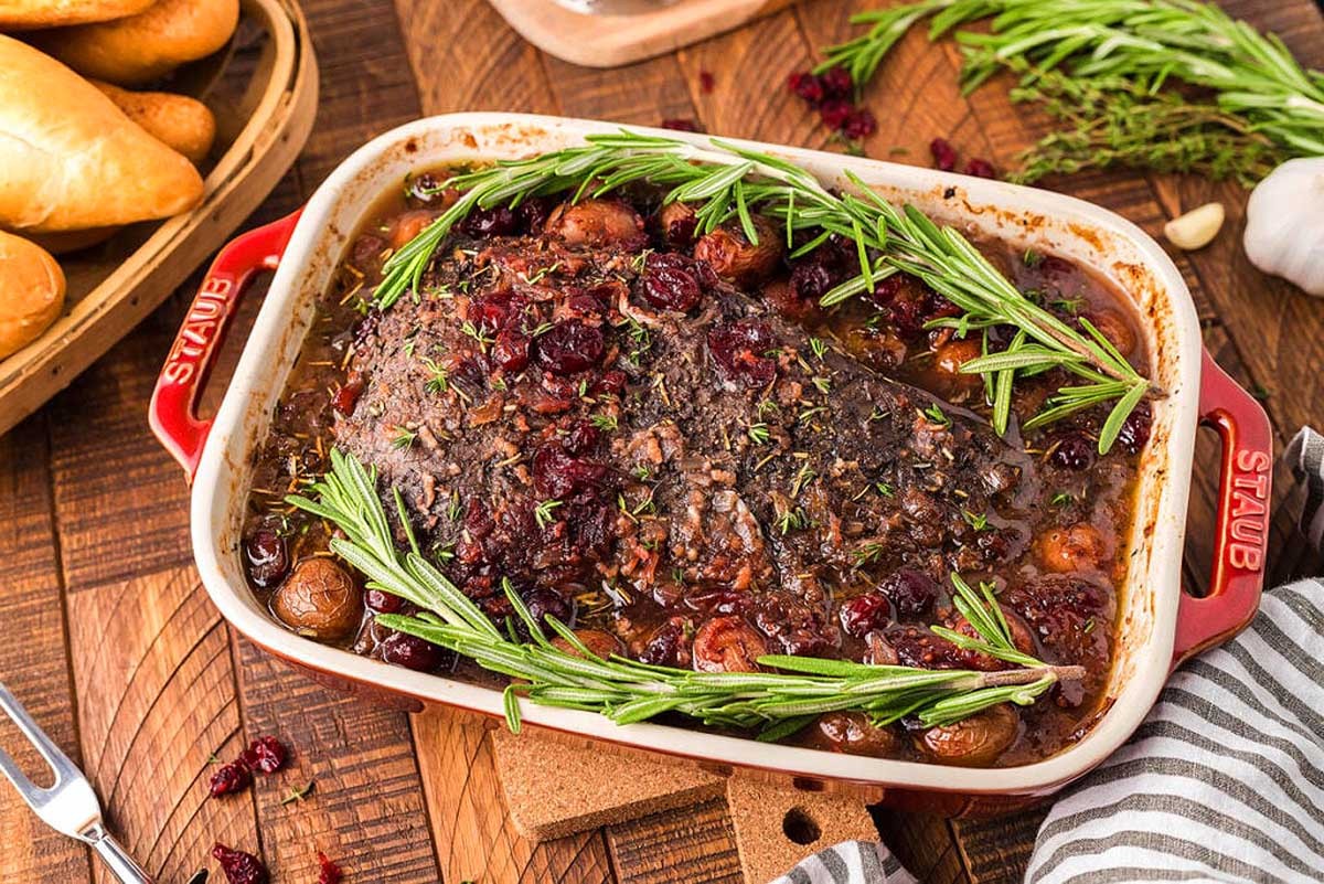 Festive Cranberry Beef Brisket Delight