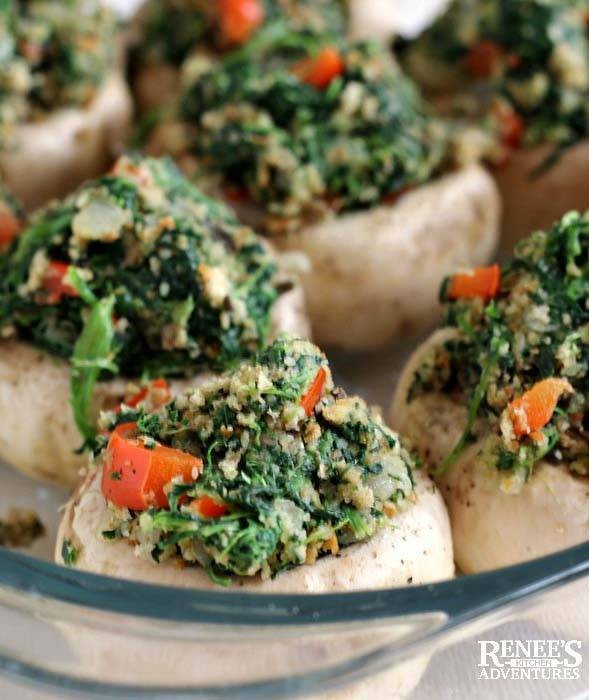 Simple Mushroom Spinach Filling Recipe