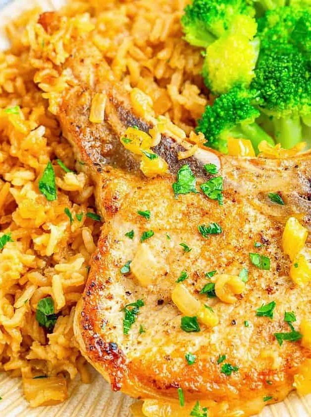 Pork Chops and Rice Comfort Casserole