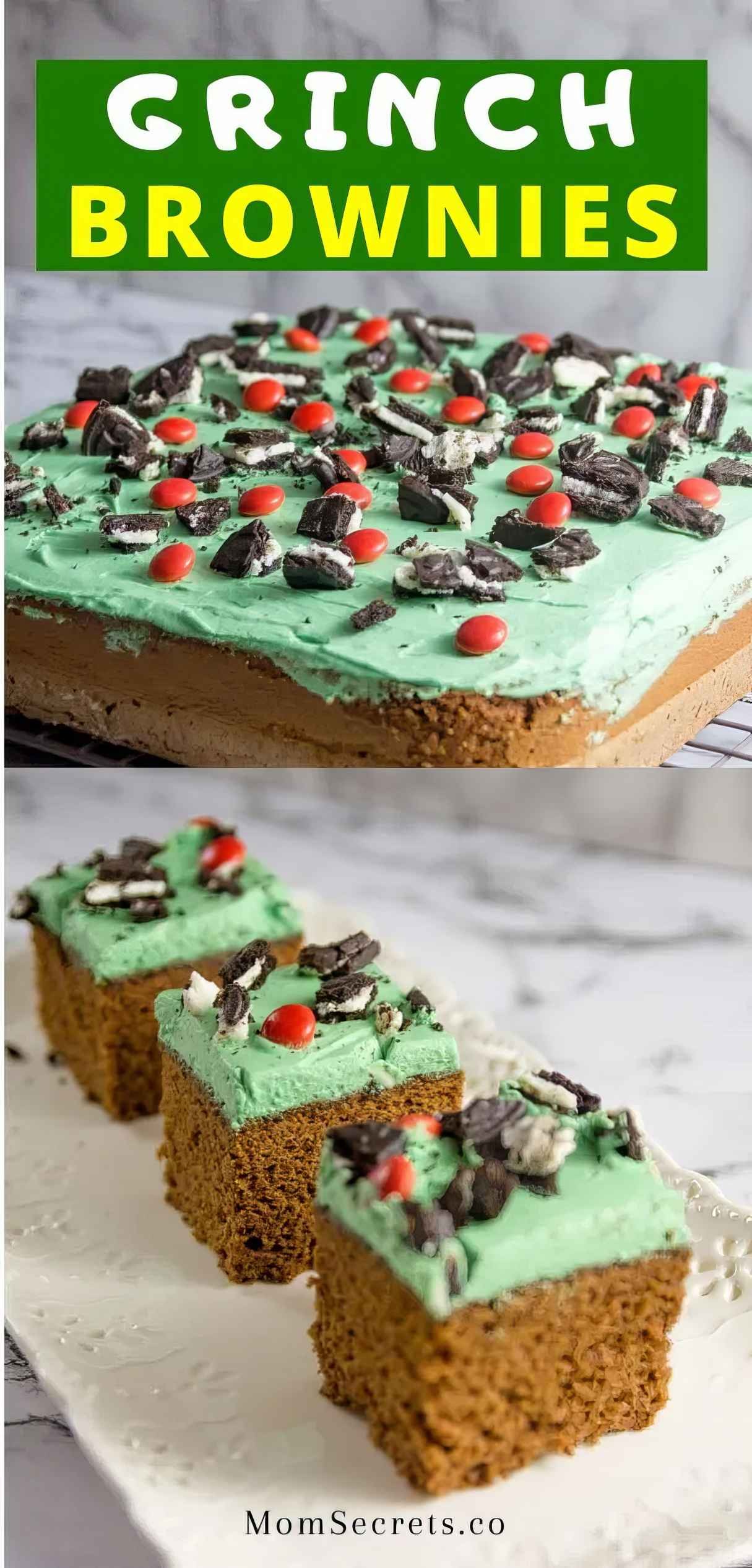 Minty Grinch Brownies for a Merry Christmas