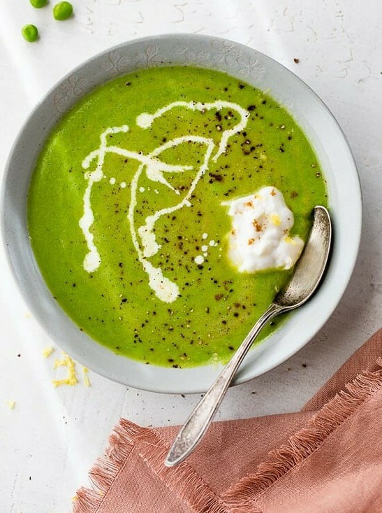 Spring Pea and Herb Delight Soup