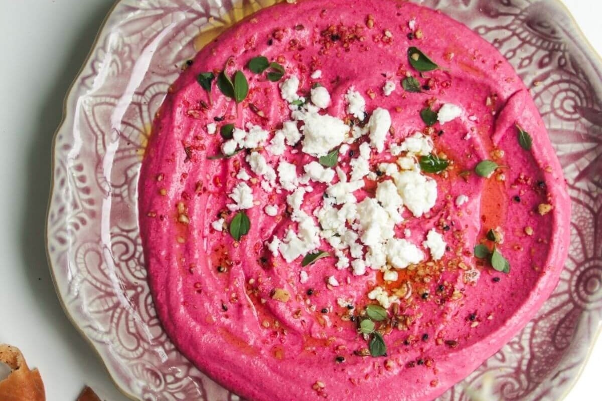 Beetroot Feta Party Dip in 5 Minutes