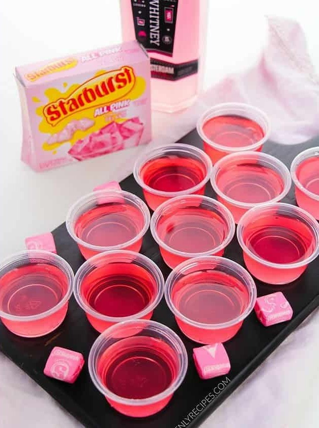 Pink Starburst Candy Infused Jellies
