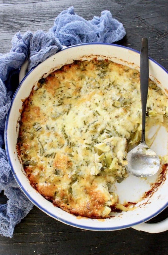 Cauliflower Leek Casserole with a Twist