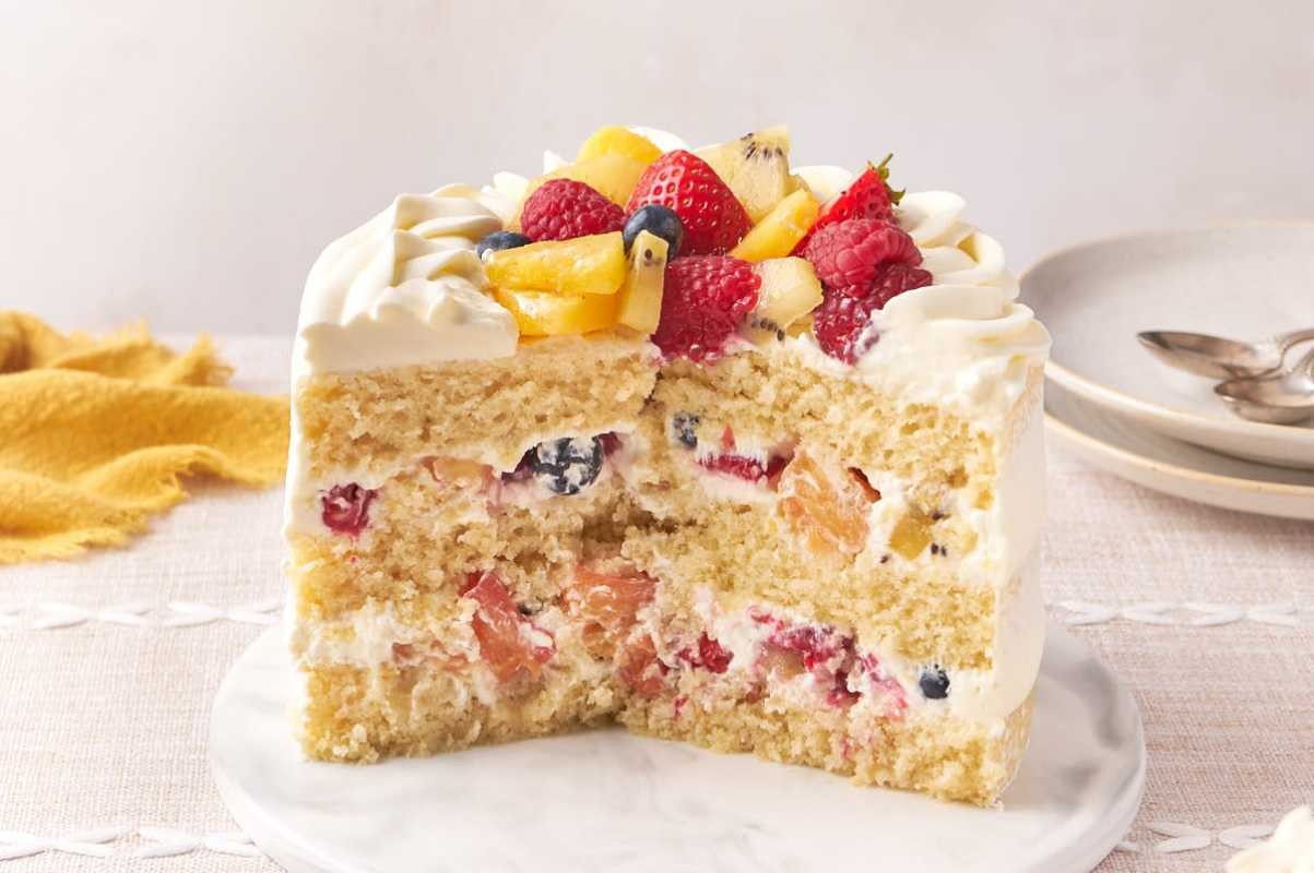 Fresh Fruit Whipped Dream Cake
