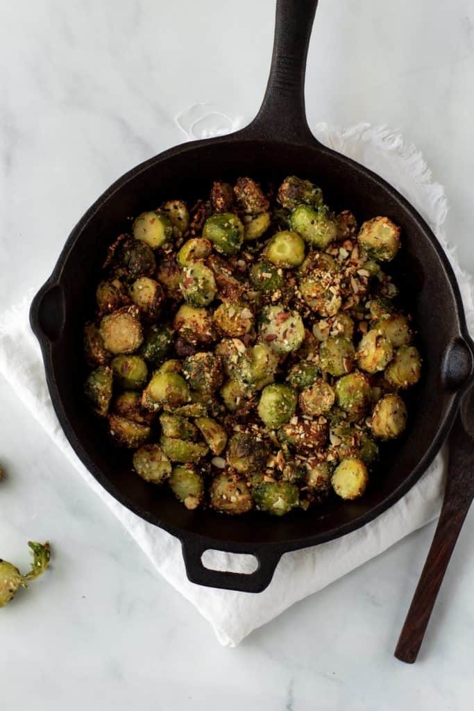 Crispy Keto Parmesan Brussels Sprouts Recipe