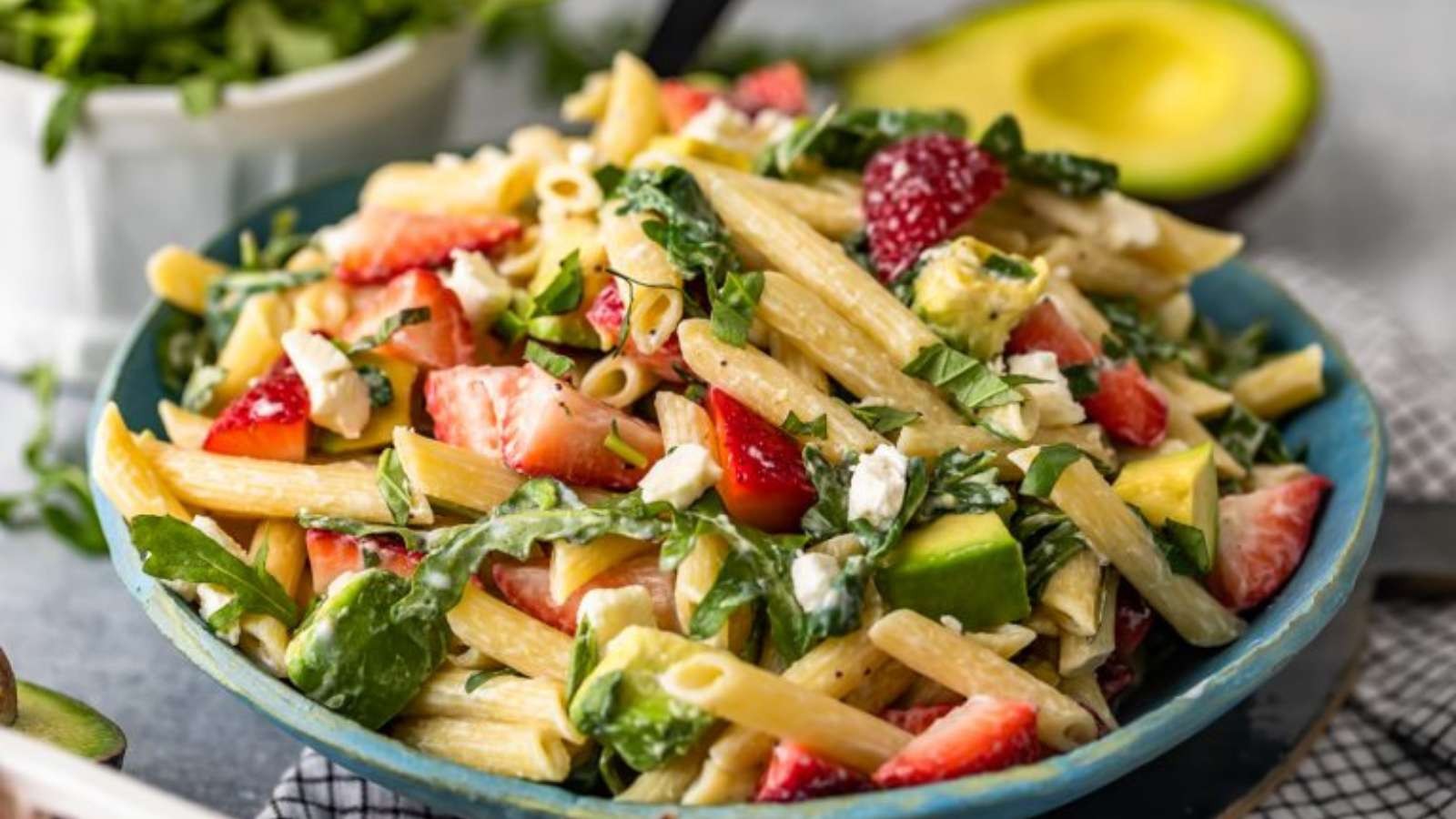 Summer Strawberry Pasta Delight