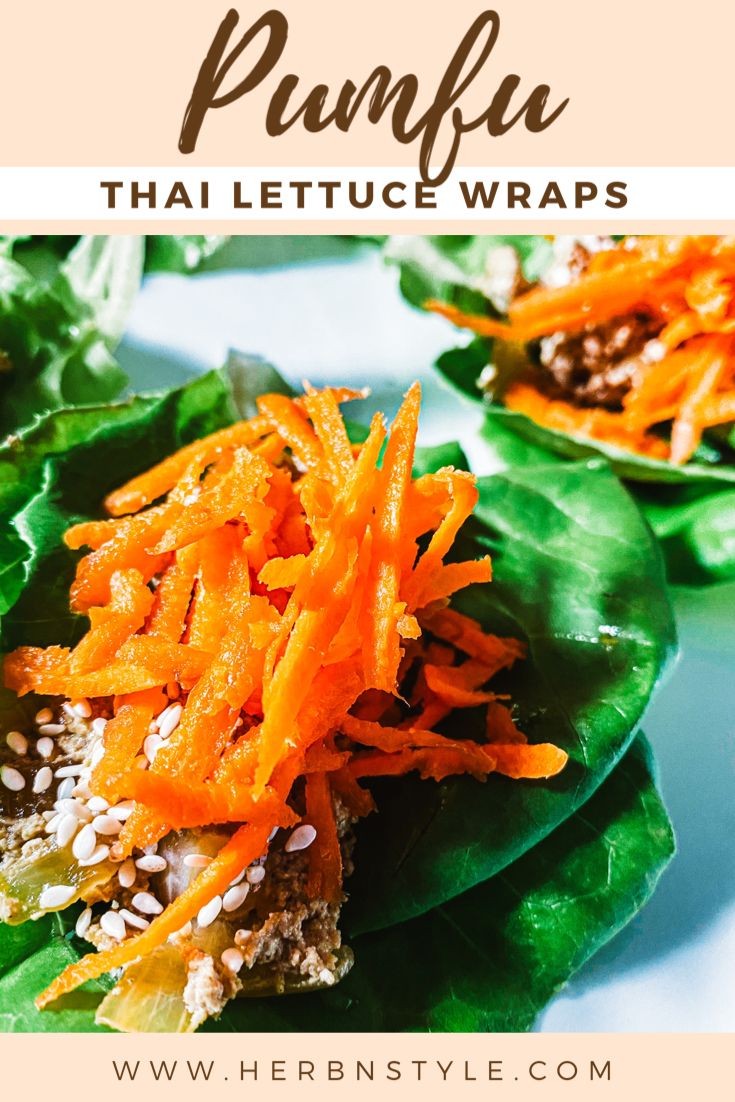 Spicy Thai Lettuce Wraps with Pumfu