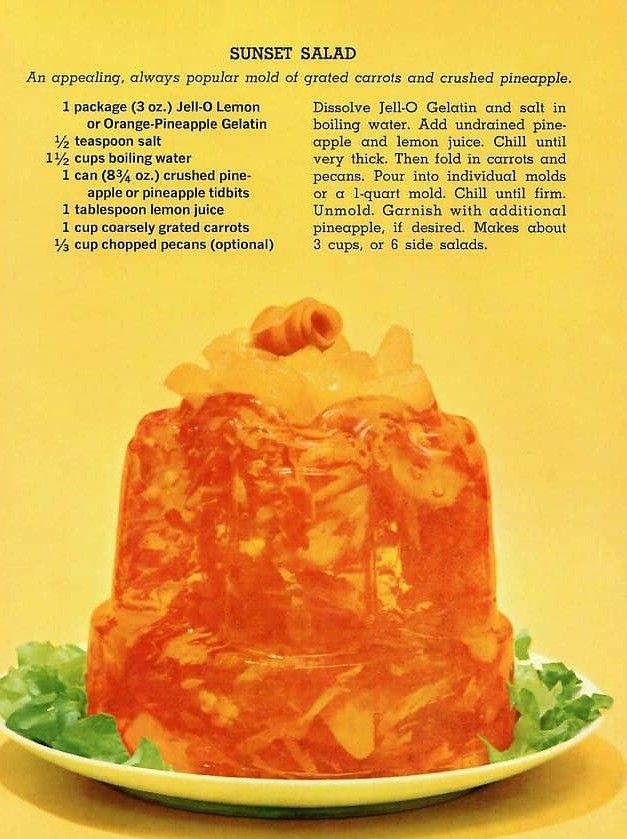 Vintage Jell-O Delight Salad