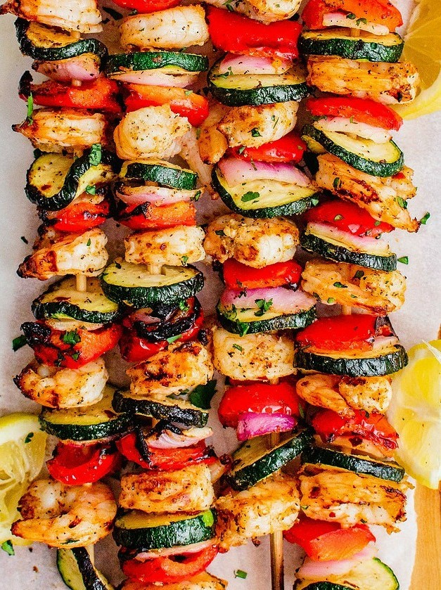 Vibrant Shrimp Skewers