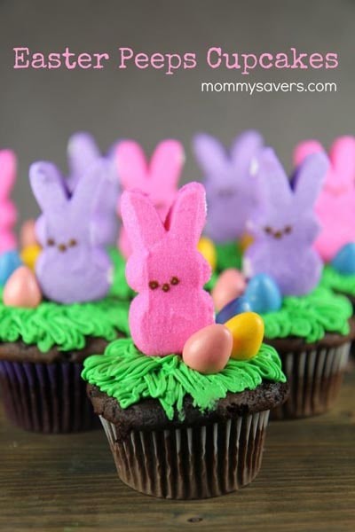 Peep-tastic Easter Bunny Cupcake Treats