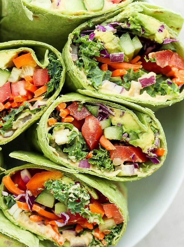 Vibrant Vegan Wraps for Plant-Based Delights