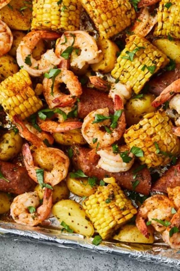 Southern-Style Sheet Pan Seafood Feast