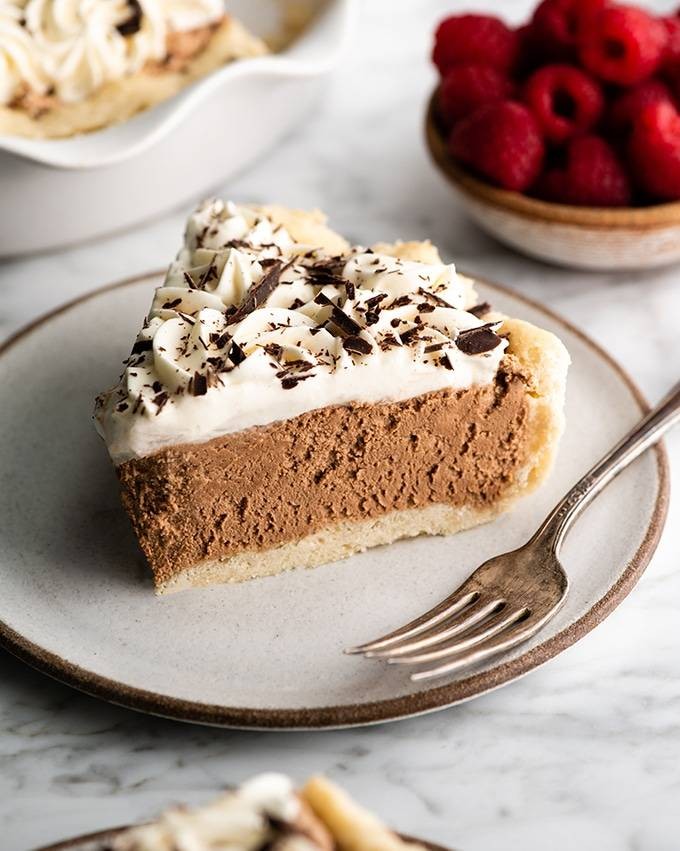 Creamy Chocolate Pie with Flaky Crust