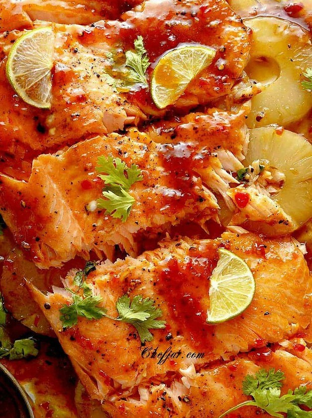 Thai-Style Pineapple Glazed Salmon