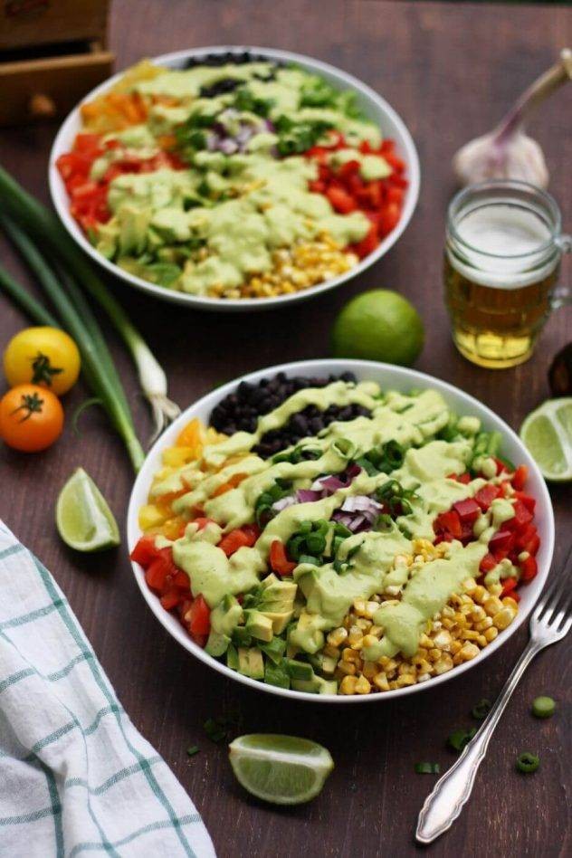Vibrant Avocado Mexican Salad Delight