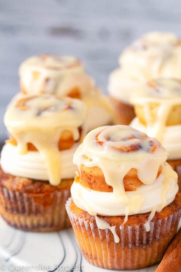Cinnamon Spice Cupcakes with Cream Cheese Frosting