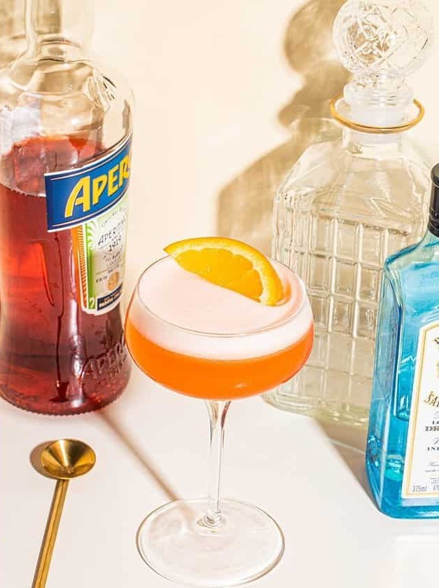 Rhubarb Kiss with Aperol