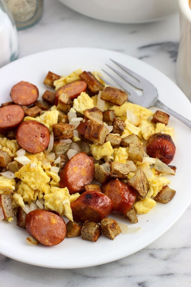 Smoked Sausage Hash Brown Morning Delight Casserole